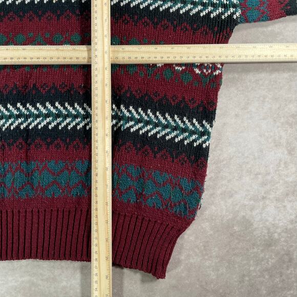 80’s Windridge Multicolor Multipatterned Acrylic Cozy Knit Sweater - Picture 5 of 5